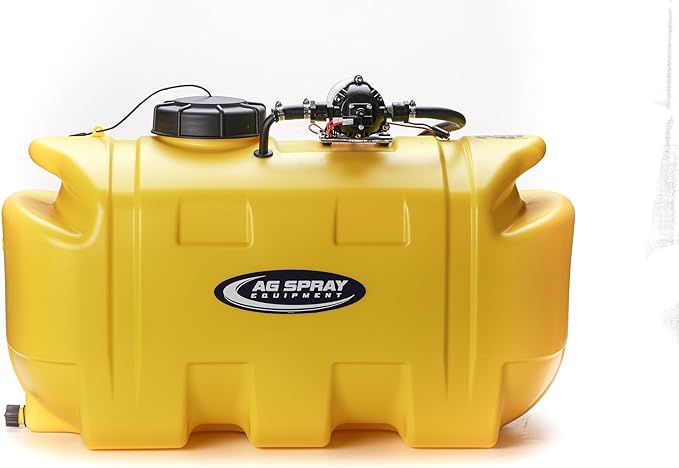 25-Gallon Gold Spot Sprayer – 12V Pump, Deluxe Handgun, 2.2 GPM, 100 PSI, Heavy-Duty Tank, Adjustable Spray Pattern & 15 Ft Hose