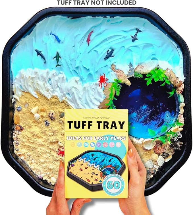 60 Sensory Play Idea Cards – Creativity for Kids Sensory Bin & Tuff Tray Activities | Preschool & Toddler Learning, Montessori, Homeschool & Classroom STEM Resource – by Learning Through PLAYtrays