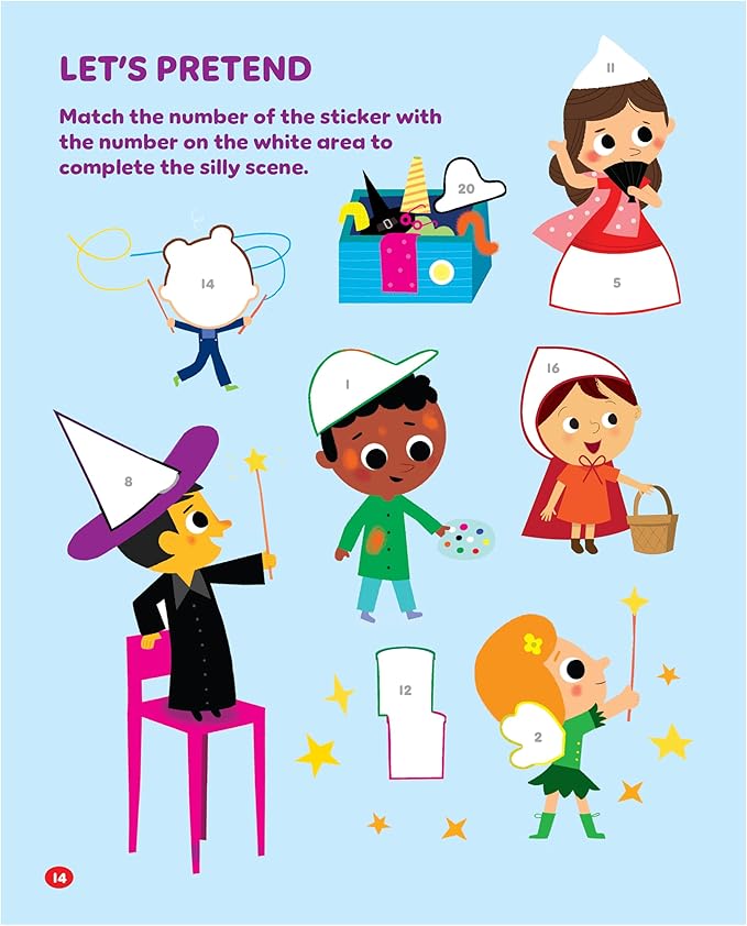 Toddler Sticker Activity Book Includes 500+ Stickers - Learn ABCs, Counting, Colors and More for Kids Ages 2 - 5 (Start Little Learn Big Series)