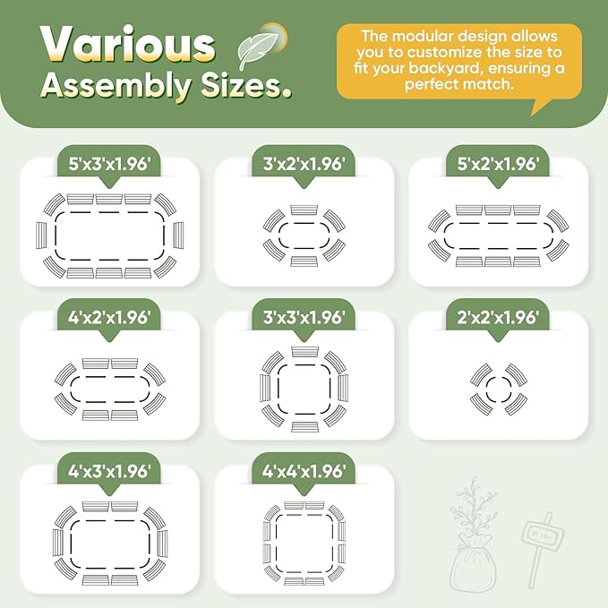 KING BIRD Raised Garden Bed Kit 2025 Upgraded Modular DIY Galvanized Planter Garden Box Outdoor for Gardening, Vegetables, Flowers, Elegant Roman Column Design, 71x24x24 in, Dark Grey