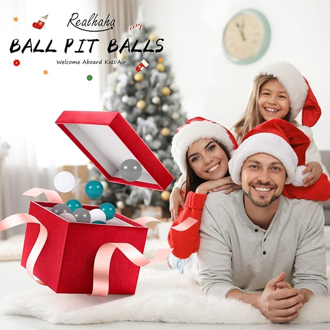 Realhaha Ball Pit Balls 50 100 200 500 Play Balls Plastic Balls for Baby Girls Toddlers Kids Play Tent Pool Playhouse Playpen Party Decoration