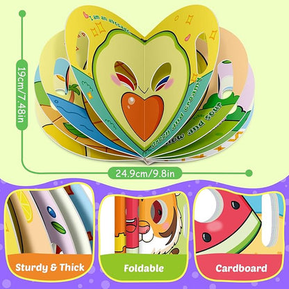 Giant Mask Flash Cards,Fruits Role Character Animal Letter Flashcards for Toddlers,Gift for Toddler Learning Games Preschool Kindergarten Classroom Must Haves Learning Resources Toys Educational Games