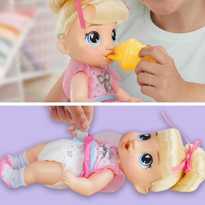 Baby Alive Fairy Fashions Harper Hugs Doll with Clothes Accessories, Blonde Hair, 11 Inches, Toys for 3 Year Old Girls and Boys & Up (Amazon Exclusive)