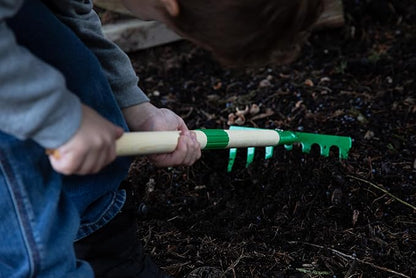 G & F Products JustForKids Kids Garden Tool Set,detatchble, Portable 4-Piece Multicolored Set for Gardening, 2-Pack with Travel Bag, Ages 5+