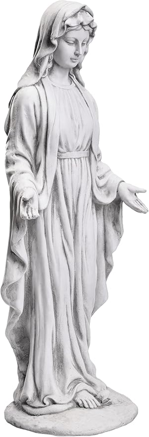 TOETOL Virgin Mary 29.9 Inch Outdoor Statue Religious Blessed Mother Garden Decor Statues Catholic Mother Mary Yard Patio Deck Home Entryway Hallway Sculpture