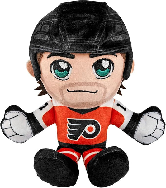 Bleacher Creatures Philadelphia Flyers Travis Konecny 8" NHL Kuricha Sitting Plush - Soft Chibi Inspired NHL Superstar
