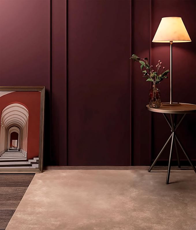 Dimoon 118''x17.7'' Red Peel and Stick Wallpaper Contact Paper Modern Self Adhesive Wall Paper Removable Renter Friendly Textured Solid Color Shelf Cabinet Vinyl Roll (118''x17.7'',Retro Red)