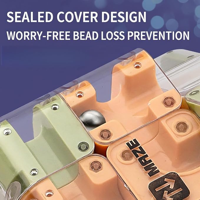 Large Labyrinth 3D Puzzles Maze Cube - Engaging Brain Teaser Toy, 3D Maze Ball, Magic Cube & Ball Dual-Use, Improve Spatial Recognition, Relieve Stress, and Cultivate Logical Thinking (Natural)