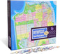 GeoToys Metropuzzle, San Francisco Jigsaw Puzzles 1000 Pieces - 27 x 19 Detailed Geography Puzzle, Challenging Adult Puzzle, Fun Puzzles for Adults, Map Poster Included for Adults