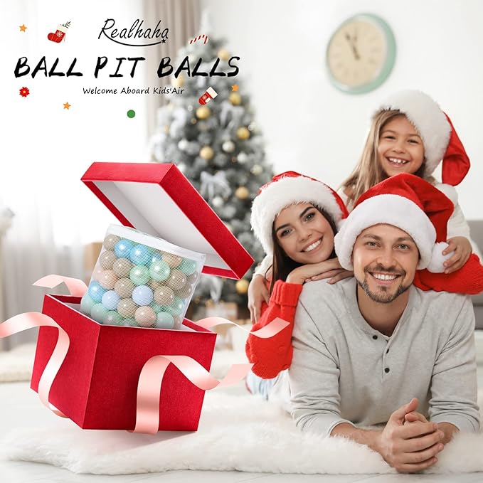 Realhaha Ball Pit Balls 50 100 200 500 Play Balls Plastic Balls for Baby Girls Toddlers Kids Play Tent Pool Playhouse Playpen Party Decoration