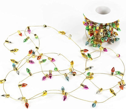 Orgrimmar Fake Light String Christmas Decoration Doll House Miniature Furniture Accessories String Lights (10m/394inch)