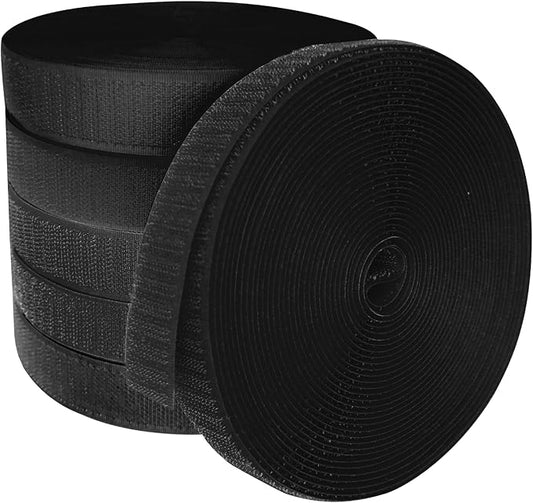 6 Rolls 156 Feet Carpet Marker Strips for Classroom Back to School Decorations Nylon Carpet Strip for School Preschool Supplies Daycare Office (Black)