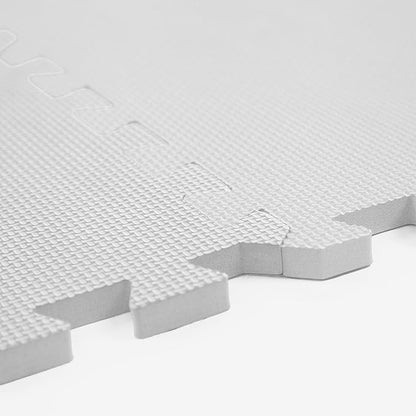 FlooringInc's 1/2" Soft Non-Toxic Baby Play Mat, Toddler Playmat, Colorful Puzzle PlayMat, Floor Mats for Kids & Babies, EVA Foam Interlocking Tiles for Nursery & Playroom | White, 78 Tiles, 312 Sq/Ft