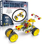 3 Bees & Me STEM Car Building Erector Toy Kit | Educational Metal Project for Boys and Girls Aged 8-11 Years Old (Ages 6-7 with Help) Beginner Gift Set for STEM Learning and Junior Engineers