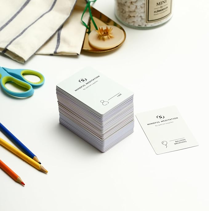 Special Supplies 101 Mindfulness & Meditation Cards Daily Self Care Kit for Stress & Anxiety Relief Relaxation Gifts for Teens and Adults Motivational Cards for Women with Positive Affirmations