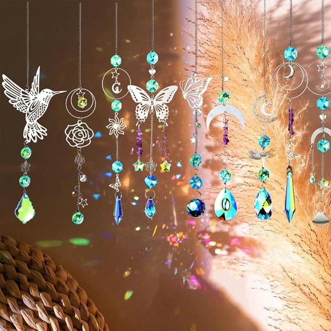 IcosaMro 420PCS Sun Catcher Arts and Crafts for Adults Crystal Suncatcher Crafts Kit for Adults Suncatchers DIY Making Supplies for Indoor Window Hanging, Outdoor Garden Decor Wedding Christmas