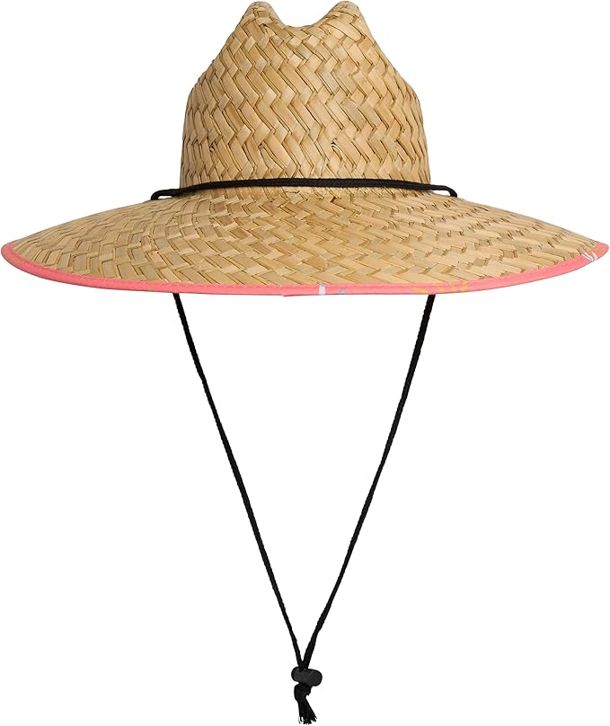 Quiksilver Men's Wide Brim Outdoor Lifeguard Straw Sun Hat