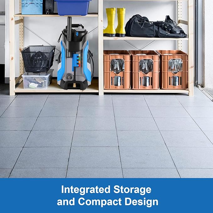 Electric Pressure Washer 5000PSI 4.0GPM Power Washers with M22-14mm Pressure Hose 33FT, Power Sprayers High Pressure with 1/4" QC Compatible Surface Cleaner for Home Cars Driveways, Dblue