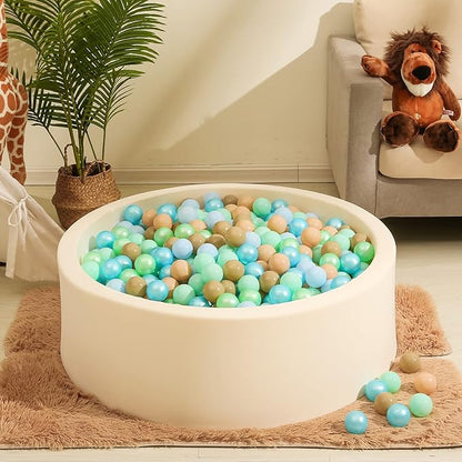Realhaha Ball Pit Balls 50 100 200 500 Play Balls Plastic Balls for Baby Girls Toddlers Kids Play Tent Pool Playhouse Playpen Party Decoration