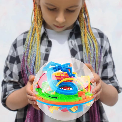 3D Maze Ball with 138 Challenges, Brain Teaser Puzzle Games for Kids and Adults, 3D Mind Games for Hours of Challenging Fun, Road Trip Game and Airplane Activities for Kids