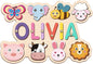Personalized Name Puzzle for Kids, Customized Wooden Name Animal Puzzle, Baby Gifts, Baby Shower, Montessori Learning Toddler Toys