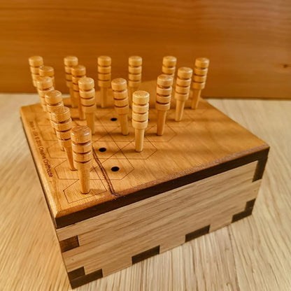 Peg Jump Triangle 6 – More Complex Version of The Familiar 5 Row Jump Puzzle