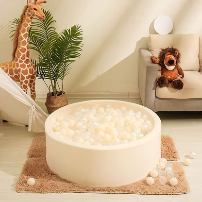 Realhaha Ball Pit Balls 50 100 200 500 Play Balls Plastic Balls for Baby Girls Toddlers Kids Play Tent Pool Playhouse Playpen Party Decoration