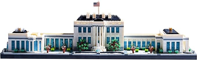 Gift Architecture: The White House Model Building Set - Engaging Micro Block Kit with 3520pcs - Perfect for Adults and Teens - Aesthetically Pleasing Collectible Gift