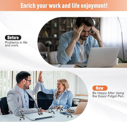 Gifts for Men Fidget Pen, Stocking Stuffers for Teen Boys, White Elephant Gifts for Adults, Anniversary Birthday Gift for Men Him Husband Teenage Boy Brother, Mens Gift for Christmas Multifunction Pen