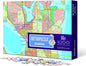 GeoToys Metropuzzle, Seattle Map Jigsaw Puzzles 1000 Pieces - 27 x 19 Detailed Geography Puzzle, Challenging Adult Puzzle, Fun Puzzles for Adults, Map Poster Included for Adults