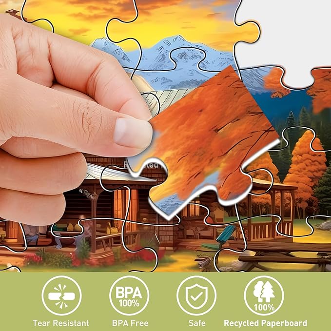 6 Pack 36 Large Piece Puzzles for Seniors Puzzle Dementia Alzheimer's Products Activities for Elderly Adults Easy Jigsaw Puzzle Alzheimer's Gift for Patients in Nursing Home with 6 Storage Bags