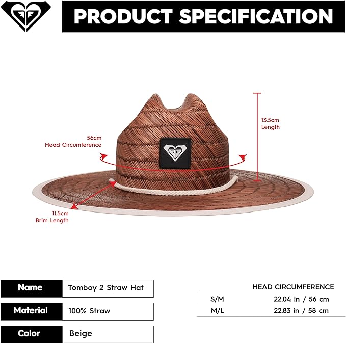 Roxy Women's Tomboy Straw Hat