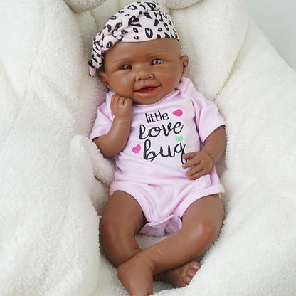 Girl 18 Inch, Full Silicone Baby Doll, Realistic Baby Dolls, Realistic Veins & Pose, Not Vinyl, Reborn Baby Dolls Silicone Full Body, Gift Set