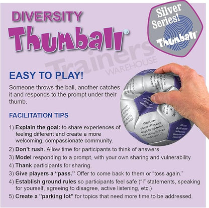 Trainers Warehouse 6" Thumball Collection, 32 Prompts for Conversation, Team Building, Relationship and Training