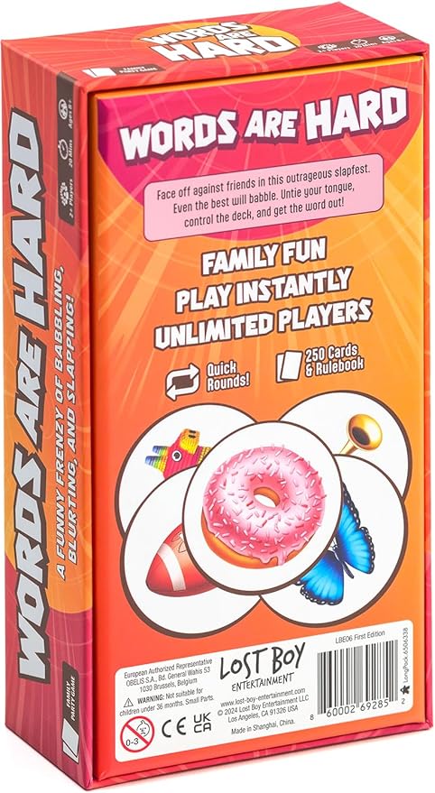 Words are Hard - Party Games - Family Card Games - for Kids 8 and up - for Adults - Family Game Night - Travel Game - Laugh Out Loud