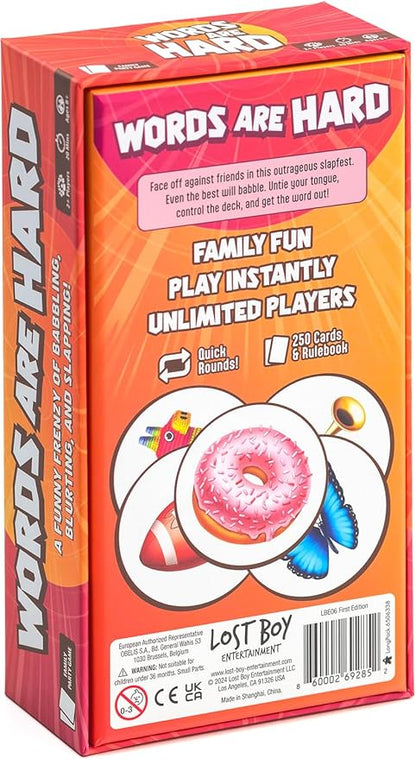 Words are Hard - Party Games - Family Card Games - for Kids 8 and up - for Adults - Family Game Night - Travel Game - Laugh Out Loud