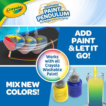 Crayola Paint Pendulum (30pcs), Washable Paint Kit, Kids Arts & Crafts, Art Toys for Girls & Boys, Gift for Kids, Ages 7+