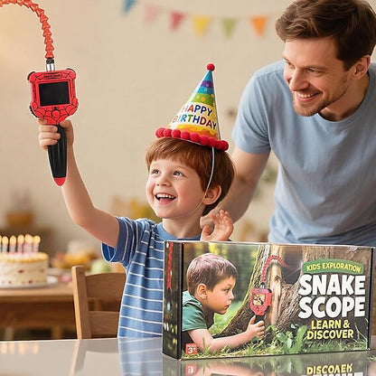 Kids Borescope Snake Camera with Light,STEM Educational Toys,Science Exploration Gifts for Nature & Outdoor Activities Over 3 Years Old