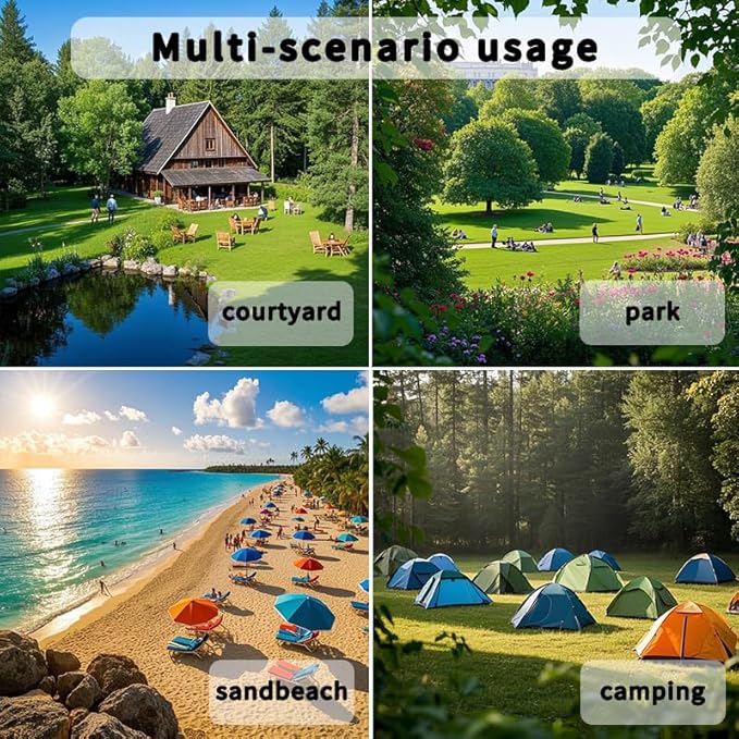 Double Hammock, Heavy Duty Portable, 500 lb Weight Capacity, Perfect for Both Indoors and Outdoors, 2 Person Hammock with Carrying Bag, Fine Blue