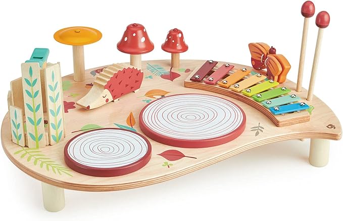 Tender Leaf Toys - Musical Table - A Complete Musical Instrumental Set for Kids Age 3+