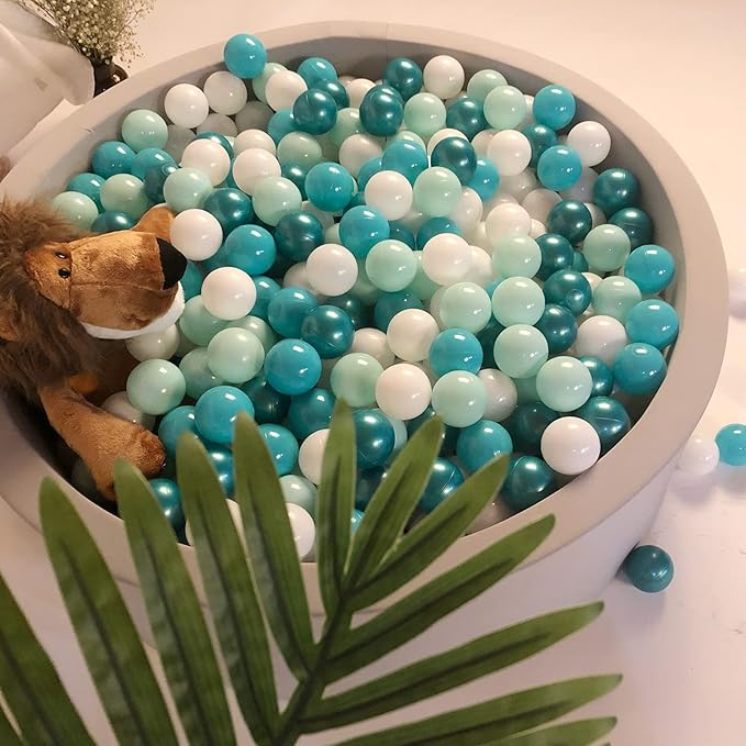 Realhaha Ball Pit Balls 50 100 200 500 Play Balls Plastic Balls for Baby Girls Toddlers Kids Play Tent Pool Playhouse Playpen Party Decoration