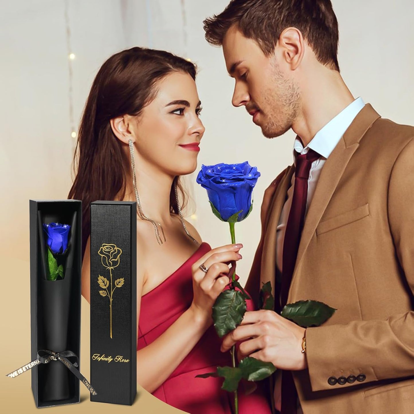 Yamonic Preserved Flowers Rose Gifts for Women, Mothers Day Rose Flowers Gifts for Mom, Real Flower Birthday Mom Gifts for Grandma, Wife, Girlfriend Gifts for Christmas, Valentine's Day, Anniversary