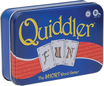 Playmonster Quiddler Card Games for Kids - Collectors Tin, Playing Cards Word Games, Deck of Cards, Fun Family Games for Kids and Adults, Game Night, Travel Games, Multi-Player, Ages 8+