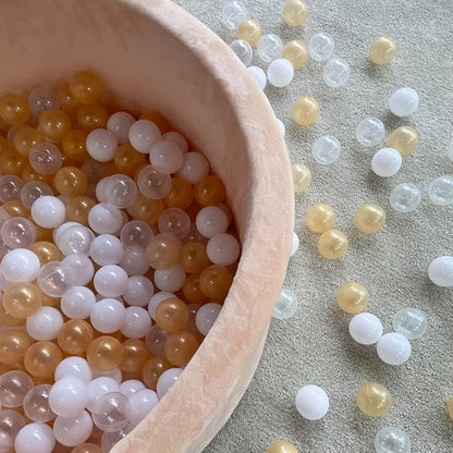 Wonder Space 35" Premium Kids Foam Ball Pit, CPSIA-Certified Safe Soft Play Pool for Toddlers, Baby Indoor Nursery Playpen, Ideal Gift for Boys & Girls (Beige)