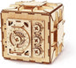 3D Wooden Safe Box Puzzle DIY Kit - 111 Pieces Mechanical Coin Bank with Combination Lock - Laser Cut, Elegant Design, Gift for Puzzle Lovers