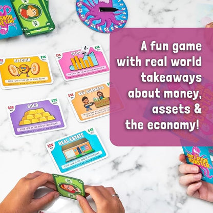 ANGEL STUDIOS Inflation Monster Card Game | Educational Card Game for Kids Ages 8+ | Family Board-Game | Learn Money, Math, Investing, & Inflation | 2-4 Players | Tuttle Twins