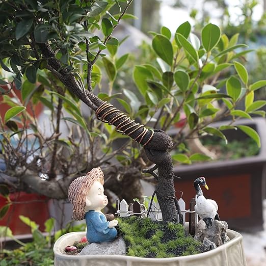 Sanlykate Bonsai Wire Tool Kit with Cutter, 3 Roll Tree Training Wires 98 Feet Total, 1.0mm, 1.5mm, 2.0mm Anodized Aluminum Wire Set, Hold Plant Branches Trunks - Brown