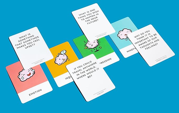 The School of Mindfulness- Mindfulness Game for Kids: Mindful Talk Cards for Children and Parents- for Authentic and Meaningful Conversations…