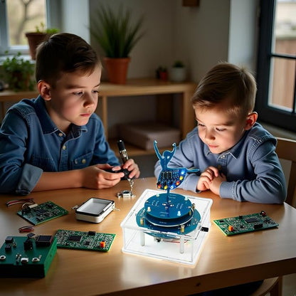 Gikfun DIY Rotating Led Ballet Girl Music Box Soldering Practice Kit- Electronic STEM Kit for School Learning Project Holiday Gift EK2174