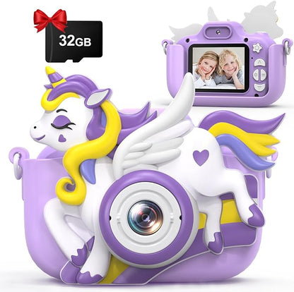 Kids Camera for Girls Boys, 2.0 HD IPS Screen 1080P Kids Video Camera for 4 5 6 7 8 9 10 11Years Old, Kids Digital Camera for Toddler Age 3-12,Holiday Birthday Graduation Gift Toy for Girl Boy